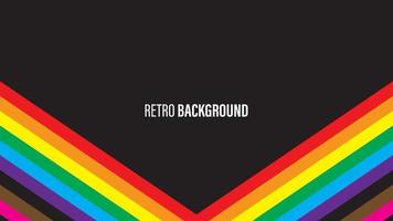 Colorful retro background vector