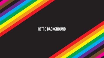 Colorful retro background vector