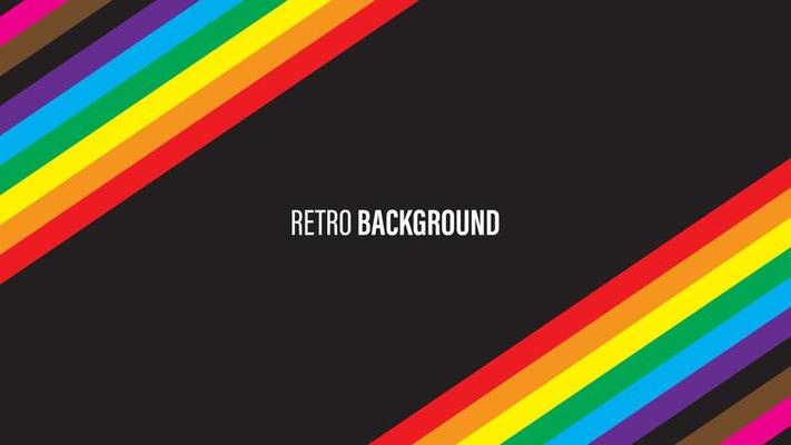 Colorful retro background