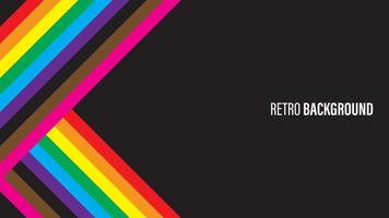 Colorful retro background vector