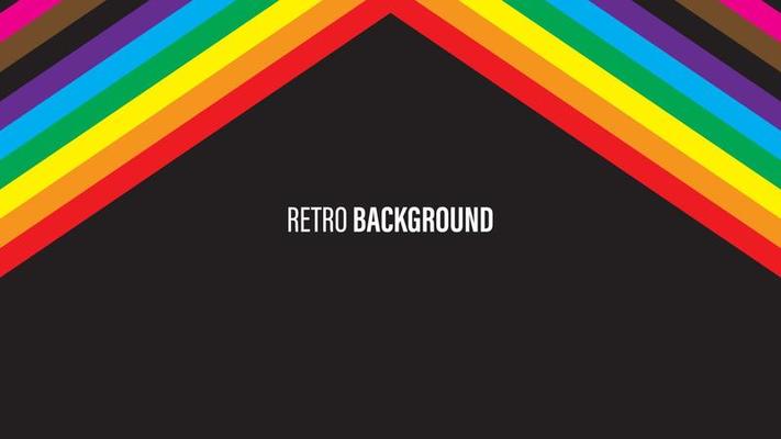 Colorful retro background