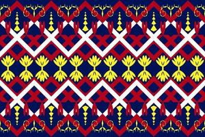 Colorful abstract, fabric geometric ethnic motif. Background, Batik, carpet designs. Wallpaper, curtains, carpets, and apparel designs vector illustration.