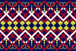 Colorful abstract, fabric geometric ethnic motif. Background, Batik, carpet designs. Wallpaper, curtains, carpets, and apparel designs vector illustration.