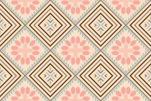 Pastel abstract, geometric ethnic motif fabric, Background, Batik, carpet designs. Wallpaper, curtains, carpets, and apparel designs vector illustration.