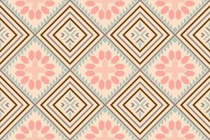 Pastel abstract, geometric ethnic motif fabric, Background, Batik, carpet designs. Wallpaper, curtains, carpets, and apparel designs vector illustration.