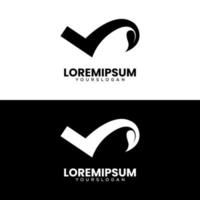 natural verify logo with leaf logo design vector