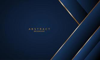 dark blue luxury premium background and gold line. vector