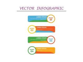 diseño de plantilla de banner de infografía vectorial vector