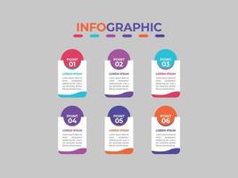 diseño de plantilla de banner de infografía vectorial vector