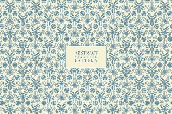 Geometric floral subtle blue shape abstract vector seamless repeat pattern