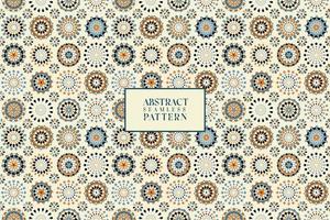 Geometric mandala circle colorful shape abstract vector seamless repeat pattern