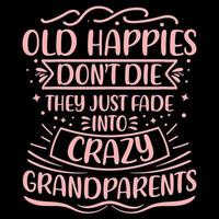 Grandparents day t shirt design, typography element, typographic lettering quote vector