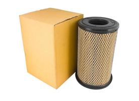 Close-up of a air filter and box photo