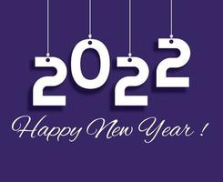 Happy New Year 2022 vector