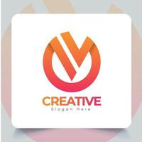 Creative Business Circle Logo Design, Gradient Color With Simple Design Concept, With White Background, Hi-Quality Digital Logo Design With Unique Concept. vector