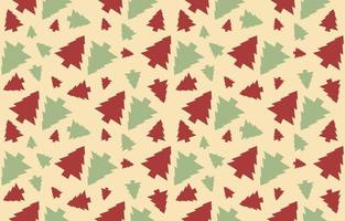 Seamless pattern background of solid red and green christmas tree. pattern gift wrap. for winter new year party illustration vector. vector