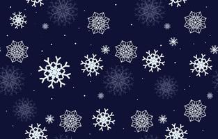 Snow seamless pattern background of christmas activities. white snowflake on dark background. gift wrapping paper for winter new year party illustration vector. vector