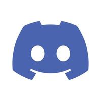 Discord logo on transparent background vector