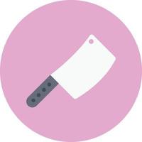 ilustración de vector de cuchillo de carnicero en un fondo. símbolos de calidad premium. iconos vectoriales para concepto y diseño gráfico.