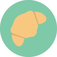 ilustración de vector de croissant en un fondo. símbolos de calidad premium. iconos vectoriales para concepto y diseño gráfico.