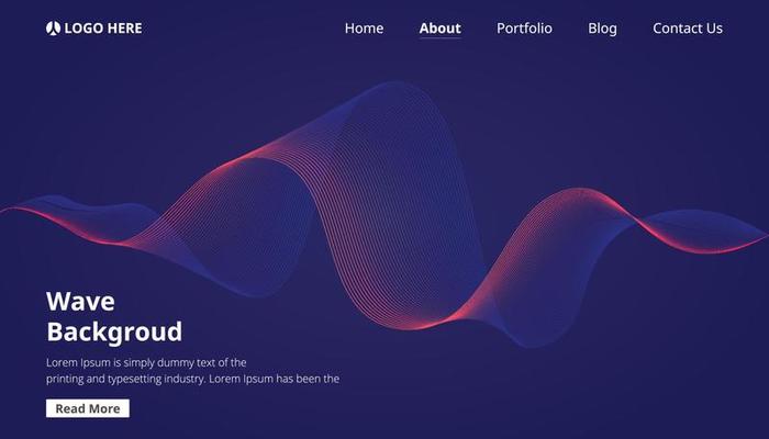 Abstract colorful wave background pro