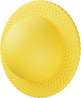 ilustração 3d de sol amarelo png