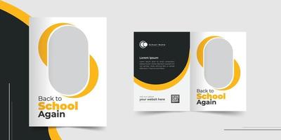 Back To School Brochure Design or school Admission Brochure Design Template vector