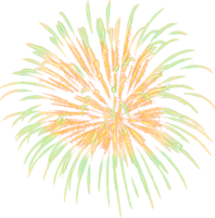 incrível lindo fogo de artifício isolado para comemoração aniversário feliz véspera de natal e feliz ano novo png