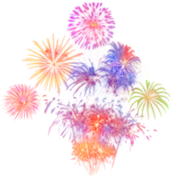 Amazing Beautiful firework isolated for celebration anniversary merry christmas eve and happy new year png