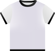 white classic t-shirt png
