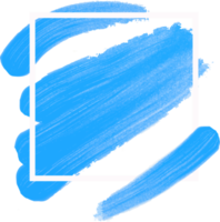 blue brush frame png