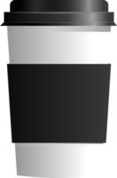 vaso de papel blanco png