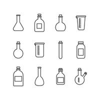 Collection of Flasks vector