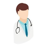 Doctor with stethoscope vector