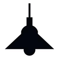 Lamp simple icon vector