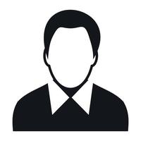 Man avatar simple icon vector