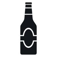 Bottle black icon vector