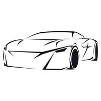 Car silhouette icon vector