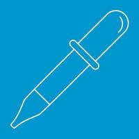 Pipette thin line icon vector