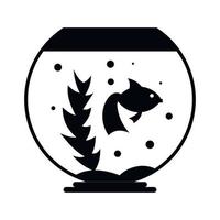 Aquarium simple icon vector