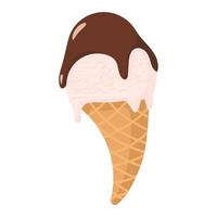 signo de dibujos animados de helado vector