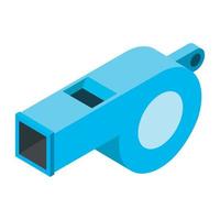 Whistle isometric 3d icon vector