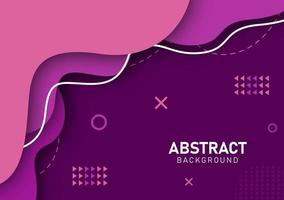 Colorful liquid and geometric background with fluid gradient shapes vector