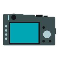 Back of the camera flat icon vector