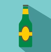 icono de botella plana vector