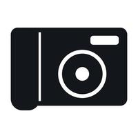 Portable camera simple icon vector