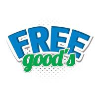 Free goods comics icon vector