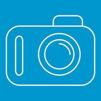 Camera thin line icon vector