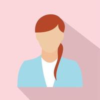 Girl avatar icon vector