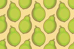 green papaya fruit seamless pattern vector illustration